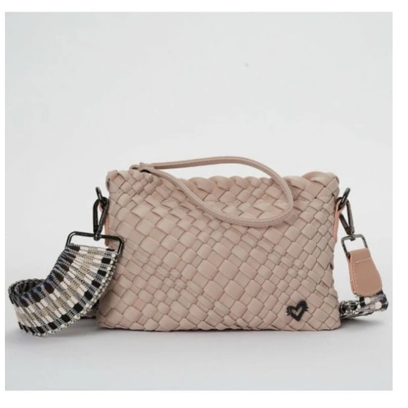 PRENELOVE Charlotte Woven Crossbody DUSTY PINK - Picture 2 of 7